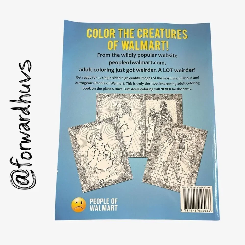 People of Walmart Adult Coloring Book - Preowned but Unused